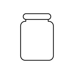 glass jar vector icon