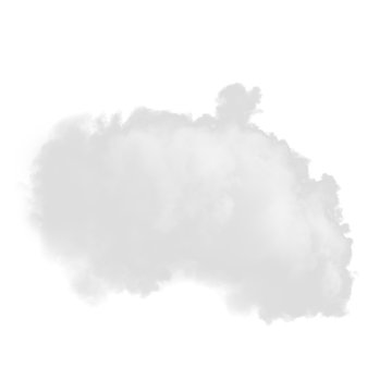 Light smoke isolated on a white background for making brushes in Photoshop monochrome image