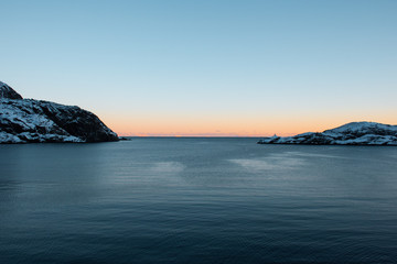 Fototapeta na wymiar Îles Lofoten - Norvège - Nusfjord