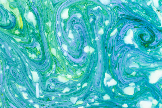 Blue Green Marble Texture Background