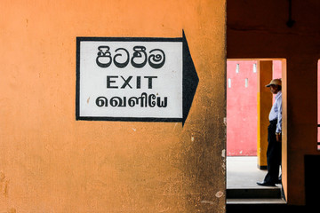 architecture at train station in Colombo