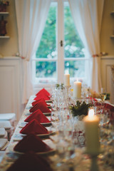 festive table setting