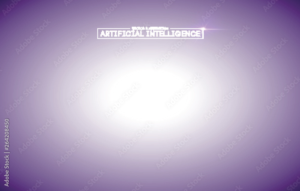 Poster artificial intelligence automation technology background. augmented reality vector design. vector ep