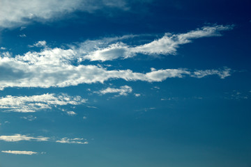 Obraz premium white cloud on blue sky