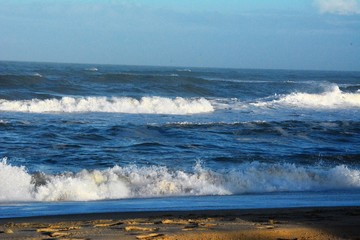 waves on beach