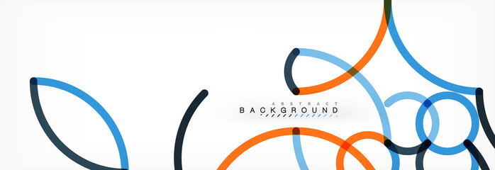 Abstract color lines on white. Modern colorful flow poster wave. Art design for your project