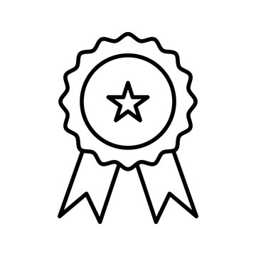 Medal Line Black Icon