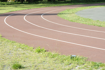 running track for schoolboy