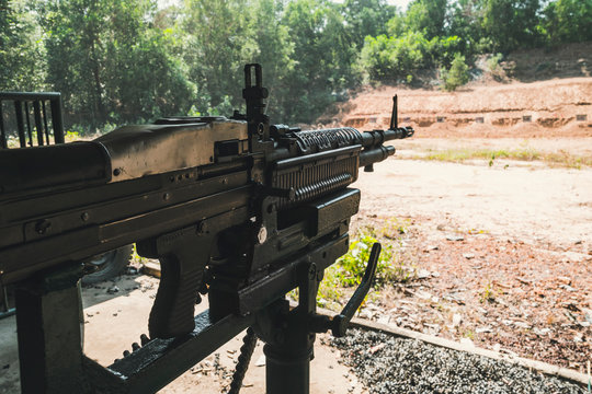 hand machine gun M60 Machinegun - Vietnam