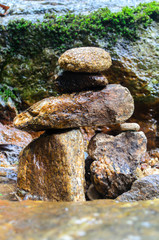 stones in water