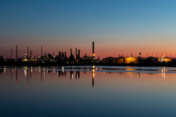 The industrial area of Porto Marghera in Italy