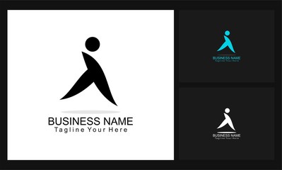 human icon business concept design logo