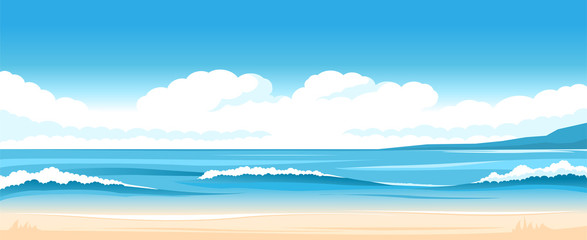 Simple ocean landscape
