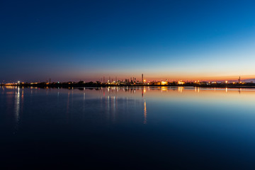 The industrial area of Porto Marghera in Italy