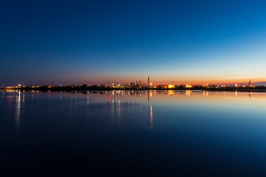 The industrial area of Porto Marghera in Italy