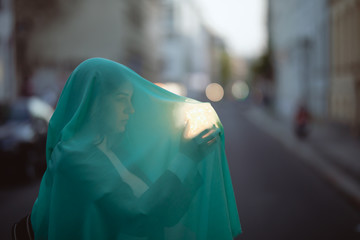 Frau jung hübsch schön