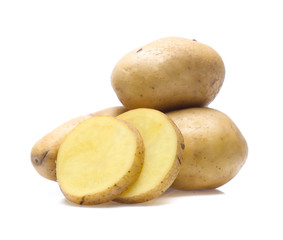 potato isolated on white background