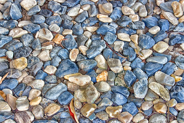 Background concept; small stone texture on the road