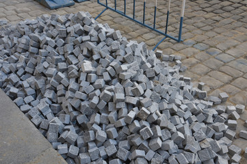 paved road under construction