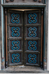 Antique wooden door