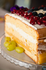 Cross section of a birthday cake