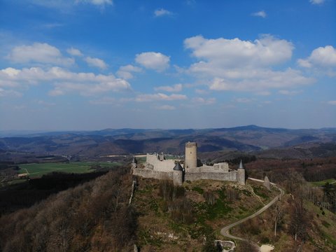 Luftaufnahme N&uuml;rburg am N&uuml;rburgring