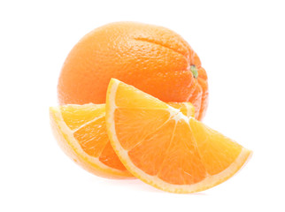 Orange fruit  isolated on white background