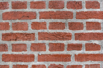 red brick wall