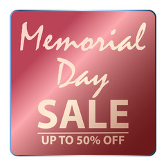 Memorial day sale banner