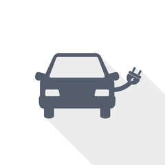 Obraz premium Electric car vector icon