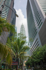 Petronas Twin Towers in Kuala Lumpur, Malaysia.