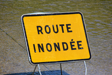 Route inondée