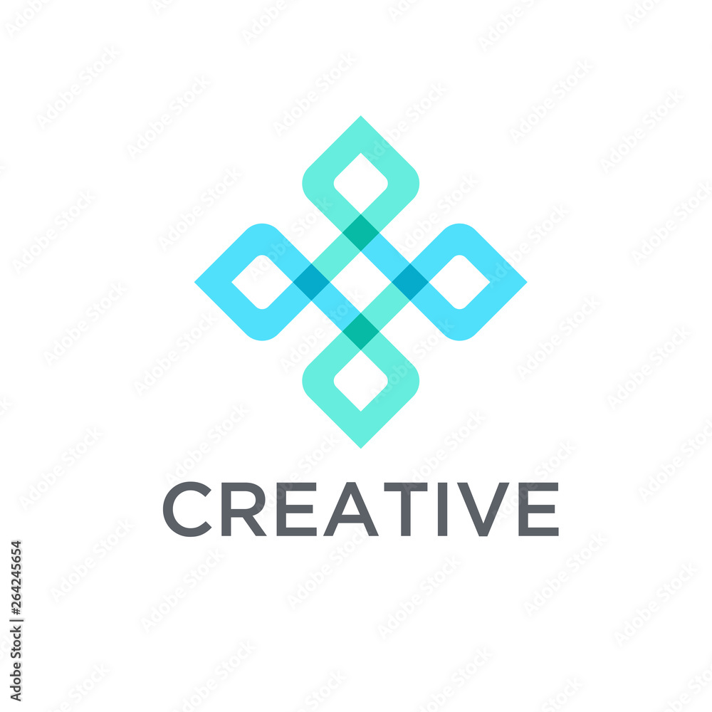 Poster modern icon design logo template. best for identity and logotypes.