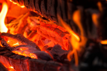 Fire in the furnace.