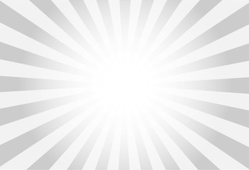 vector of grey sun burst ray background with blank copy space