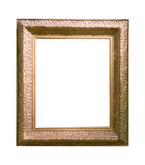 Fototapeta premium Frame picture antique antiques isolated on white background
