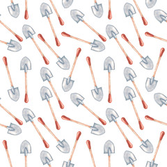 Fototapeta premium garden tools pattern 1