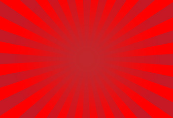 vector of red sun burst ray background with blank copy space