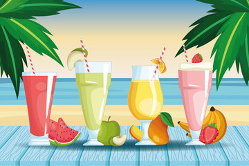 smoothies with fruit