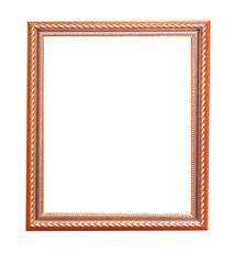 Fototapeta premium Frame picture antique antiques isolated on white background