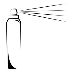 Hair Spray Vector Icon