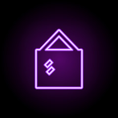 picture neon icon. Elements of Furniture set. Simple icon for websites, web design, mobile app, info graphics