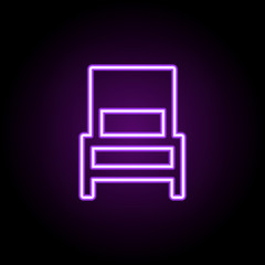 nightstand neon icon. Elements of Furniture set. Simple icon for websites, web design, mobile app, info graphics