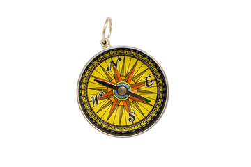 compass travel, white background, isolated
