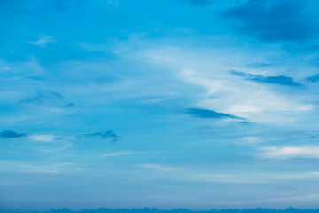 blue sky and clouds