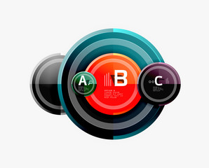 Circular pattern, abstract circles composition