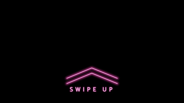 Neon Swipe Up Title