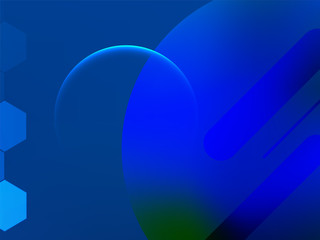Blue geometric abstract background