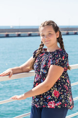 a beautiful girl near the sea