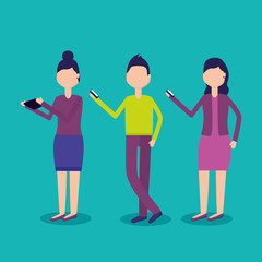 Fototapeta premium people social media